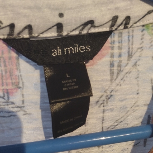 Ali Miles Multicolor City Abstract Shirt - Picture 4 of 16